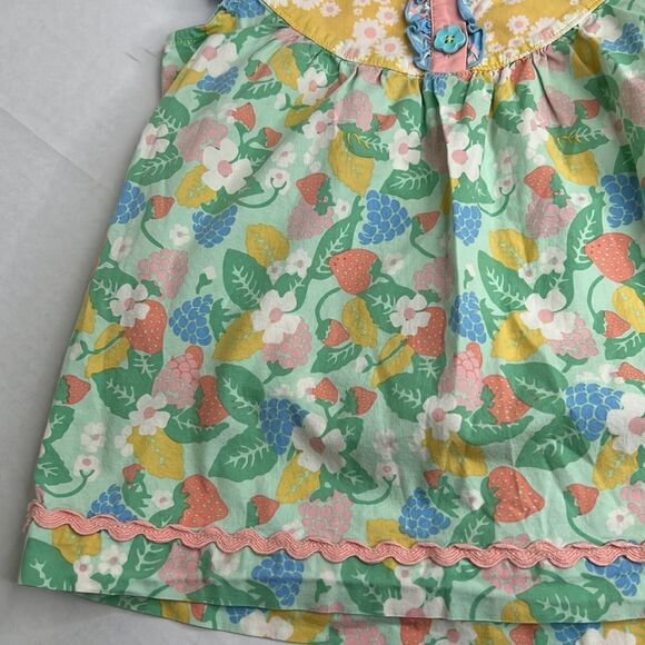 Matilda Jane Strawberry yellow and green sundress size 6 EUC - Picture 7 of 12